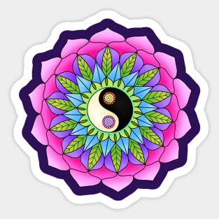 mandala Yin Yang Sticker